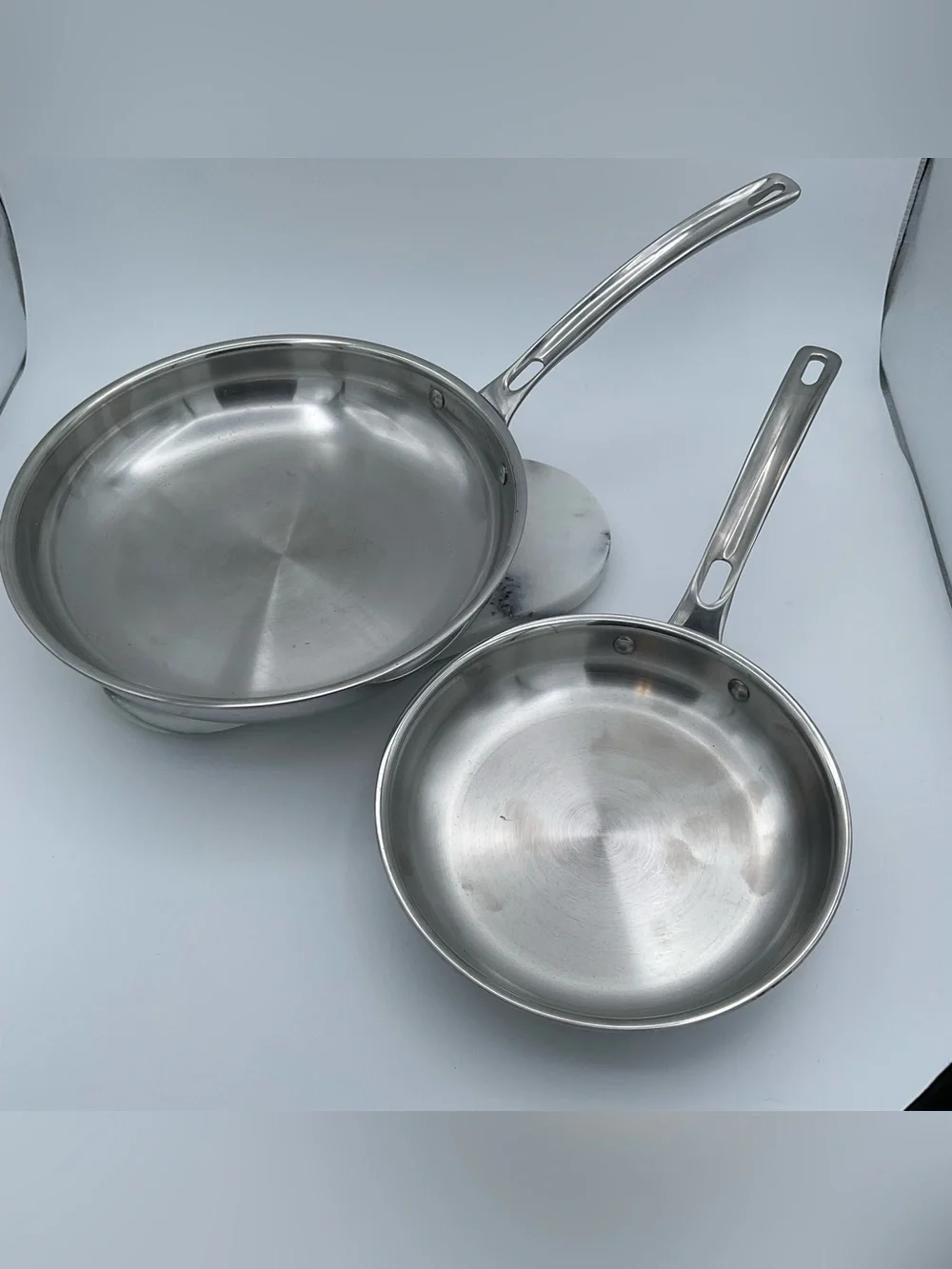 Viking 3-Ply Stainless Steel Frying Pans Skillet Lot 8” & 10” Induction